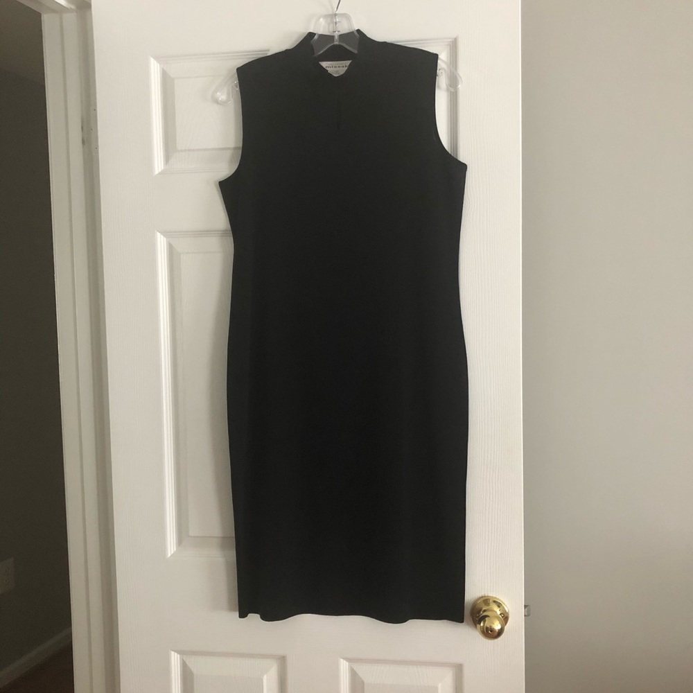 Misook black knit dress size M